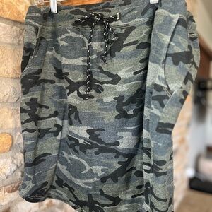 Camouflage Drawstring Skirt “Sundry” from Evereve
